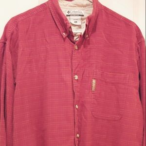 Columbia Pumpkin Plaid Flanel Button Down